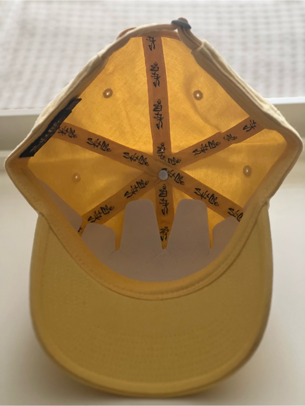 Salt Life Pale Yellow Baseball Cap with Anchor Logo - Picture 2 of 7